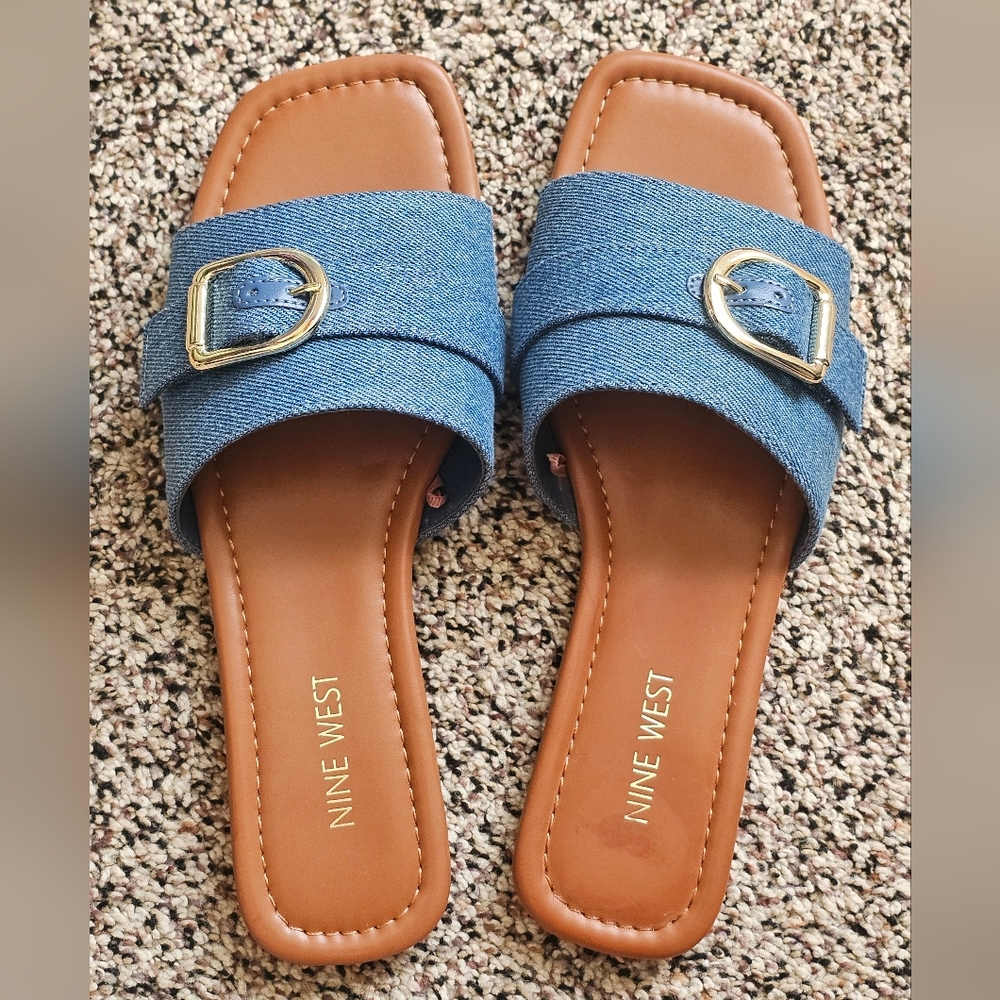 Denim Sandals, Nine West 8 1/2
